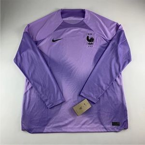 Nike FFF France 22/23 Stadium Goalkeeper Soccer Jersey, Multi SZ NWT DN0664-581